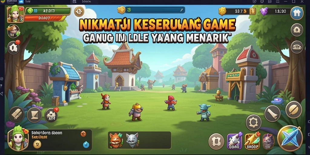 Tampilan gameplay API77 dengan berbagai elemen Idle yang menarik.