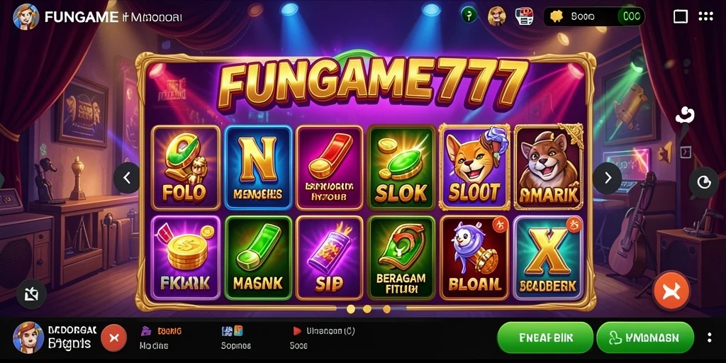 Tampilan menarik dari gameplay Slot FUNGAME777.