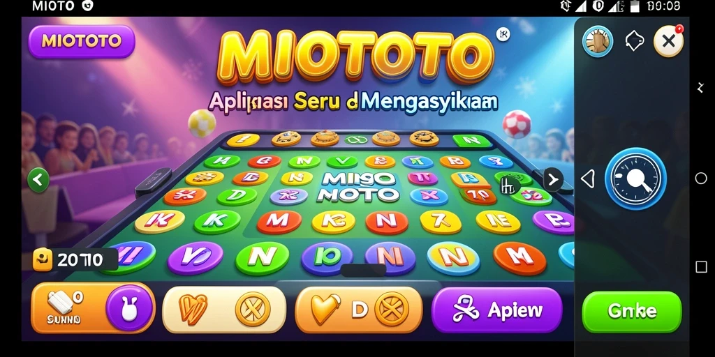 Screenshot MIOTOTO menampilkan gameplay Bingo yang seru dan dinamis.