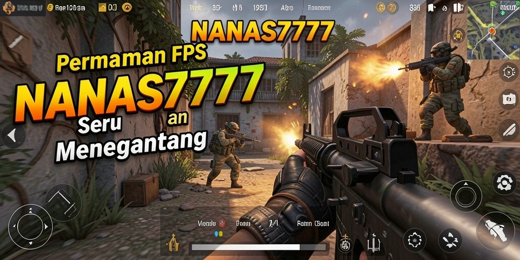 Screenshot gameplay NANAS777 dengan aksi tembak-tembakan intens.