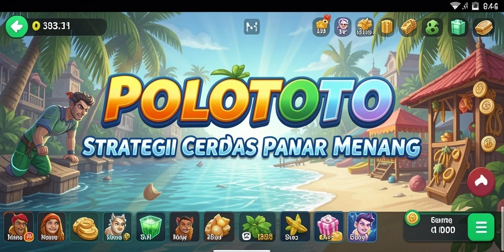 Tampilan menarik dari gameplay strategis POLOTOTO.