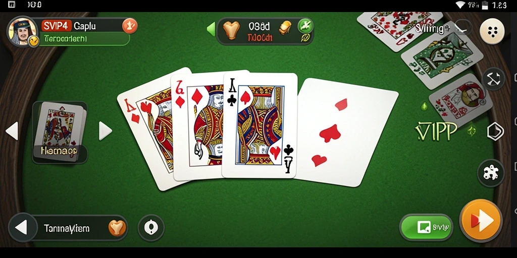 Tampilan gameplay Gaple yang seru di SVIP4.