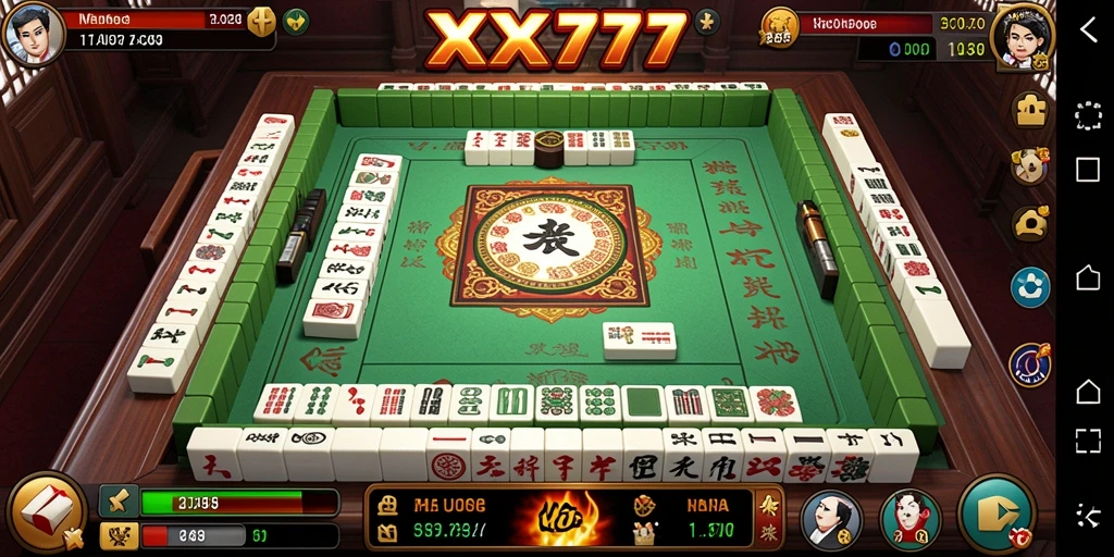 Tampilan gameplay menarik dari XXX777 yang penuh strategi Mahjong.